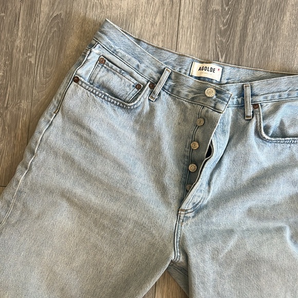 Agolde Light Wash Denim Jeans - Picture 3 of 7